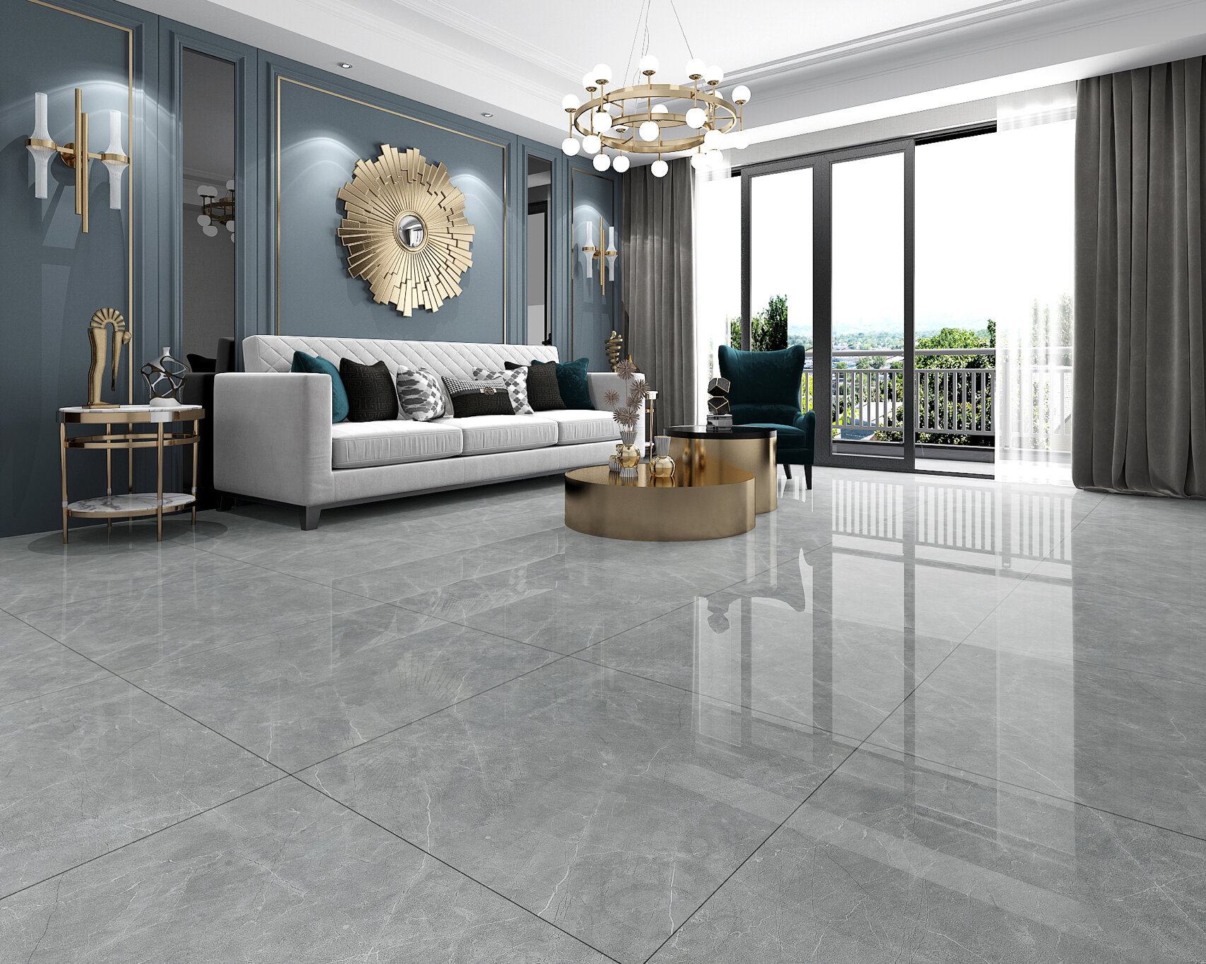 阳台和客厅的瓷砖用一样的好吗?